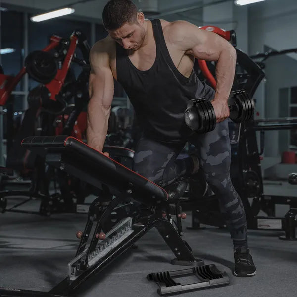 Adjustable Dumbbell, made of Steel and Plastic, weighing 52lb