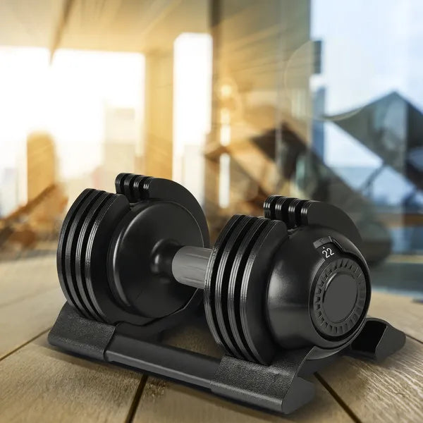 Adjustable Dumbbell, made of Steel and Plastic, weighing 52lb