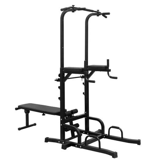 Dip Station Power Tower with Bench