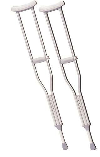 Push Button Alum Adj Crutch-pr Youth Patient Height