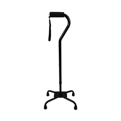 Quad Cane, Large Base, Black by Blue Jay Brand