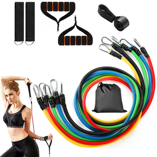 Set of 11 Resistance Bands for Exercise