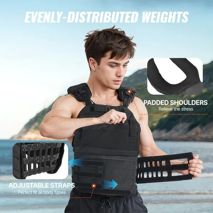 VEVOR Adjustable Weighted Vest, 40 lb