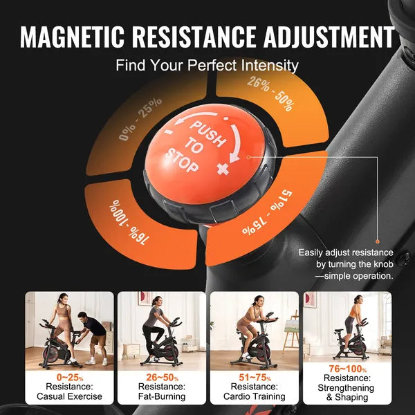 VEVOR Stationary Bike with Magnetic Resistance