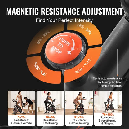 VEVOR Stationary Bike with Magnetic Resistance