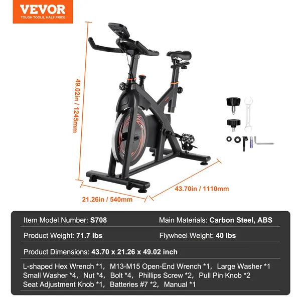 VEVOR Stationary Bike with Magnetic Resistance
